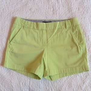 J Crew Chino shorts in light green size 6